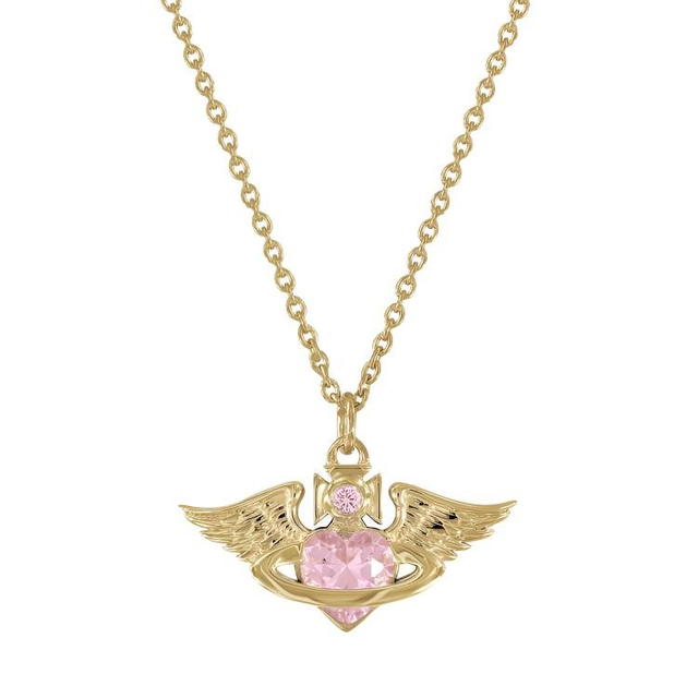 Vivienne Westwood Vivienne Westwood Galena Necklace - Gold/Pink - view 1