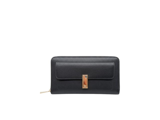 Bally Bally  Leather Round Long Wallet Black - view 1