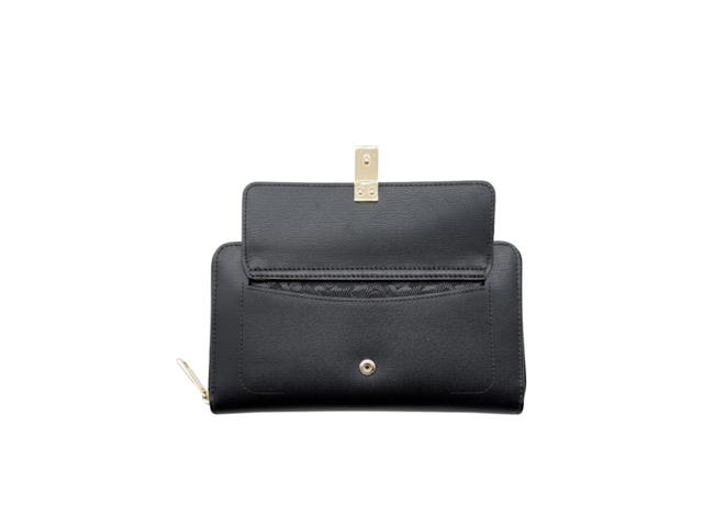 Bally Bally  Leather Round Long Wallet Black - view 3