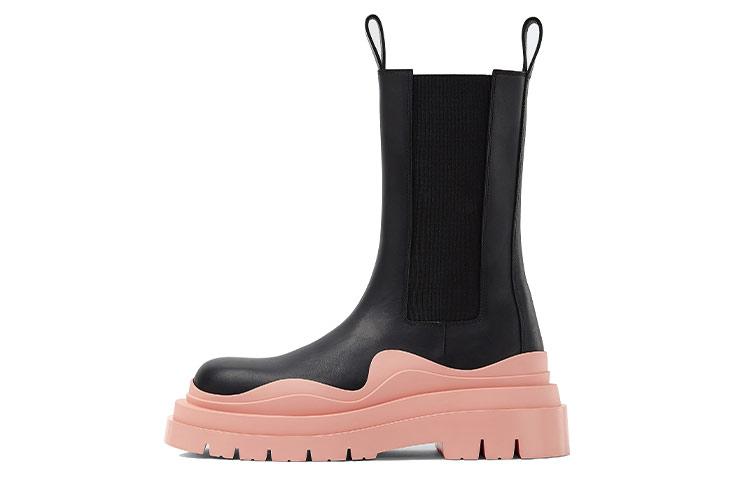 Bottega Veneta Bottega Veneta Tire Chelsea Boots Women's Black Pink