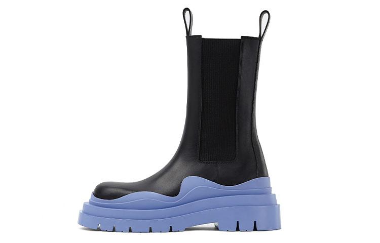 Bottega Veneta Bottega Veneta Tire Chelsea Boots Women's Black Blue