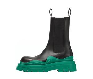 Buy Bottega Veneta Tire Ankle-Length Chelsea Boots Women's Turquoise at Sasom – Authentic and Ready to Ship