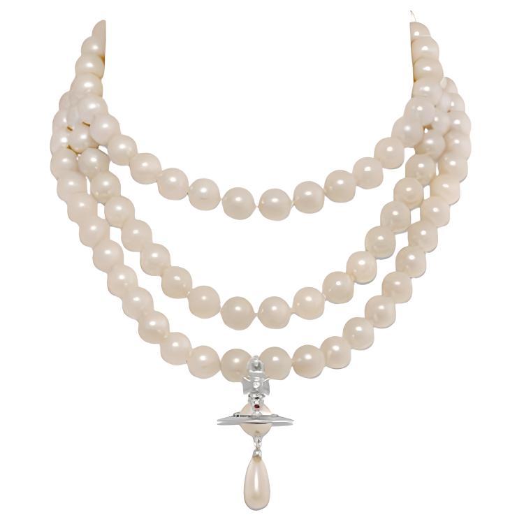 Vivienne Westwood Vivienne Westwood Three row Pearl Choker Necklace