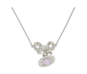 Buy Vivienne Westwood Silver Necklaces Unisex Silver Pink at Sasom – Authentic and Ready to Ship
