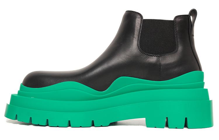 Bottega Veneta Bottega Veneta Tire Chelsea BV Ankle Length Chelsea Boots Women's Turquoise