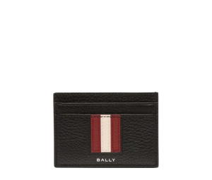 Buy Bally Ribbon Card Holder In Black Grained Leather Black at Sasom – Authentic and Ready to Ship