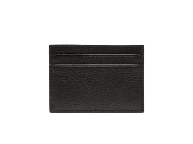 Bally Bally Ribbon Card Holder In Black Grained Leather Black - view 2
