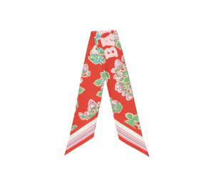 Buy Bally Neck Bow In Strawberry Print Silk at Sasom – Authentic and Ready to Ship