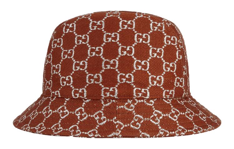 Gucci Gucci Wool Bucket Hats Unisex Rusty Red