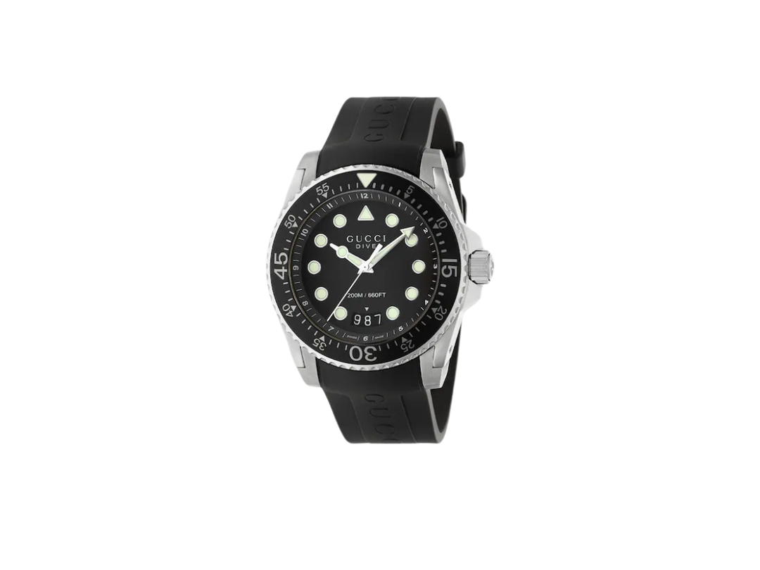 Gucci Gucci Dive watch 45 mm Stainless Steel And Black PVD Case