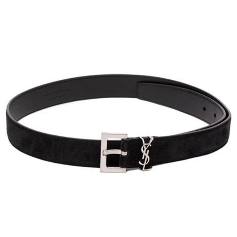Saint Laurent SAINT LAURENT Ysl Logo plaque Leather Belt