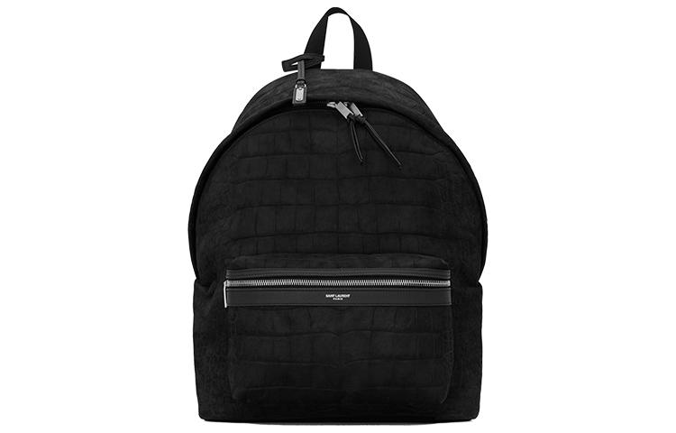 Saint Laurent Saint Laurent Canvas And Lambskin Backpack Unisex Black