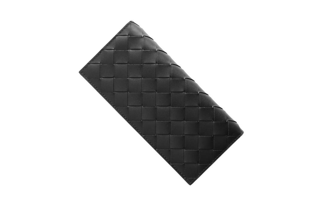 Bottega Veneta Bottega Veneta Calfskin Wallet Unisex Black