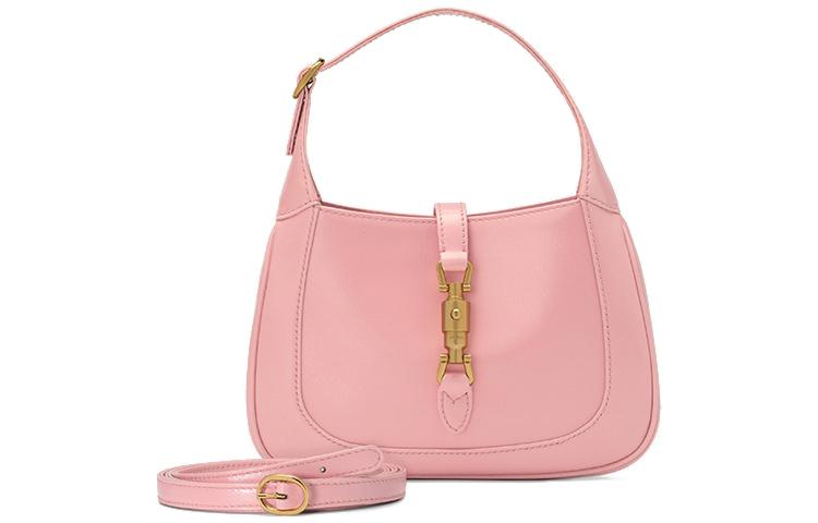 Gucci Gucci Jackie 1961 Leather Crescent Shoulder Bag Shoulder Bag Crossbody Bag Mini Women's Floral Pink