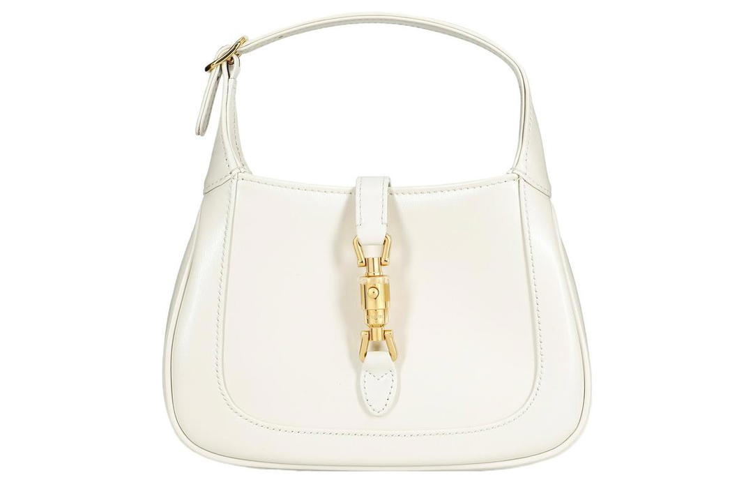 Gucci Gucci Jackie 1961 Leather Crescent Shoulder Bag Shoulder Bag Crossbody Bag Women's White