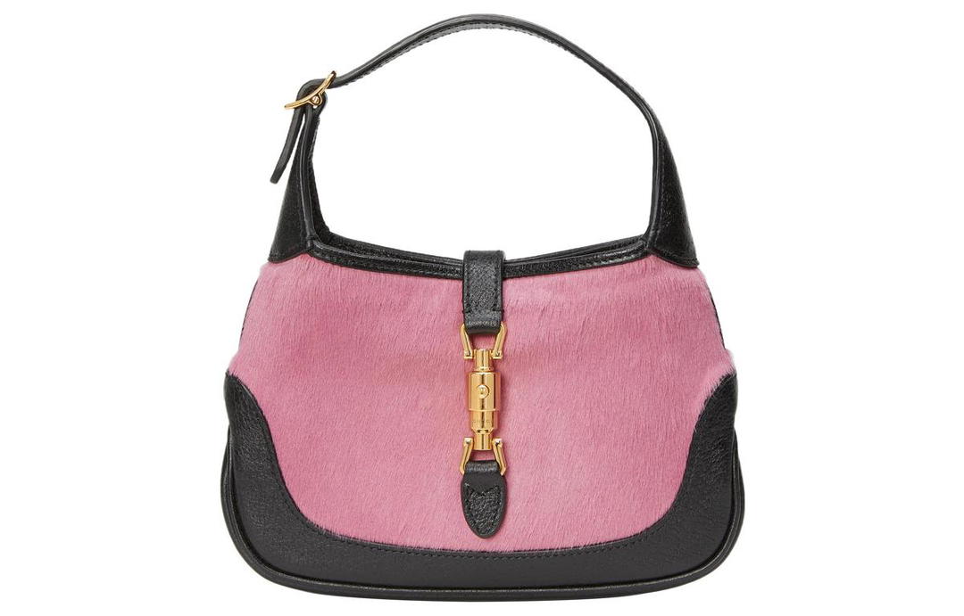 Gucci Gucci Jackie 1961 Velvet With Leather Crescent Shoulder Bag Shoulder Bag Mini Women's Pink Blue Multicolor