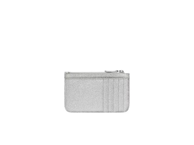 Balenciaga Balenciaga Cash Large Long Coin And Card Holder Sparkling Fabric In Silver - view 2