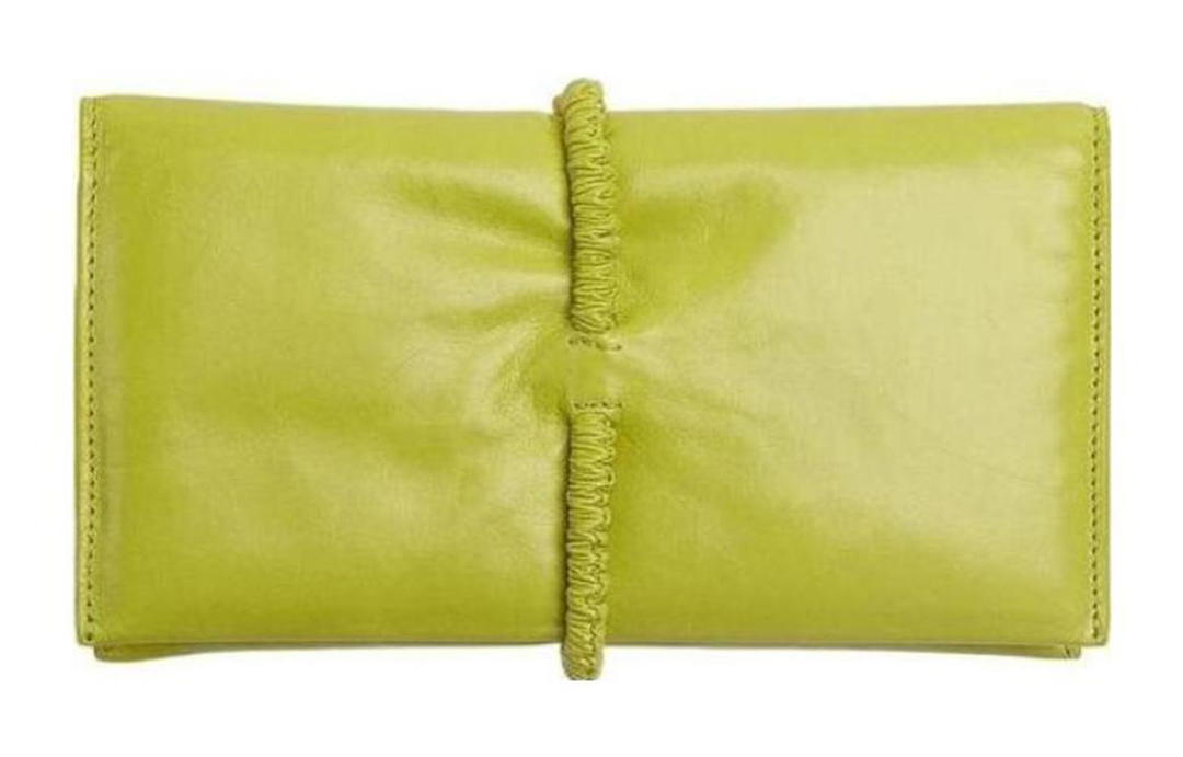Bottega Veneta Bottega Veneta Leather Clutch Unisex Yellow