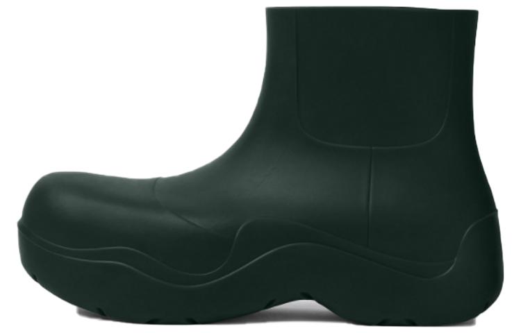 Bottega Veneta Bottega Veneta Puddle Rain Boots Short Chelsea Boots Men's Ink