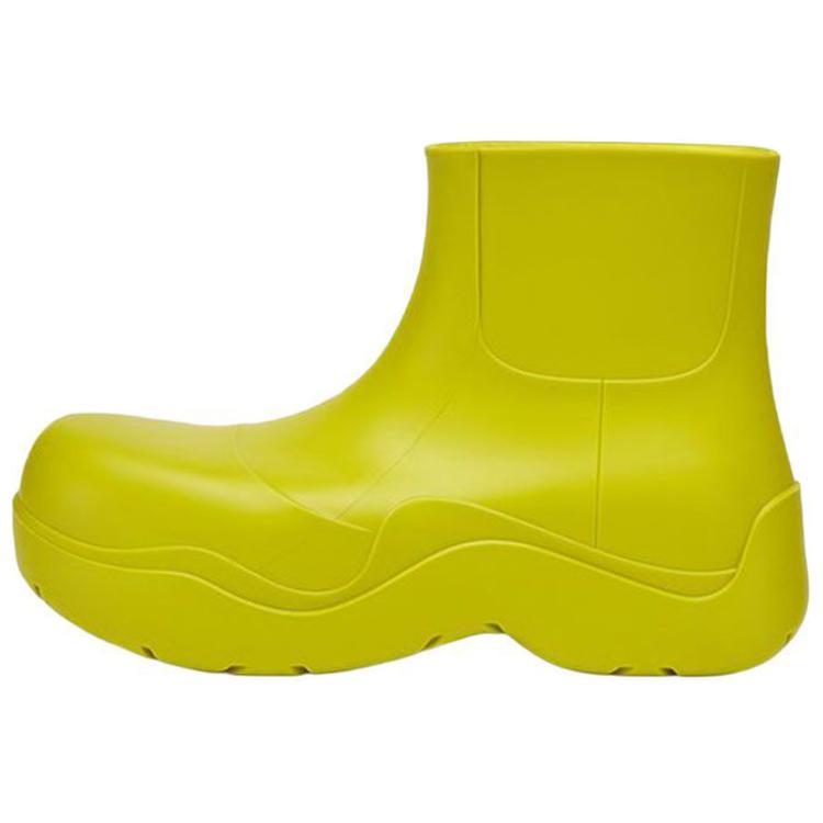 Bottega Veneta Bottega Veneta Puddle Rain Boots Ankle Boots Men's Neon Green