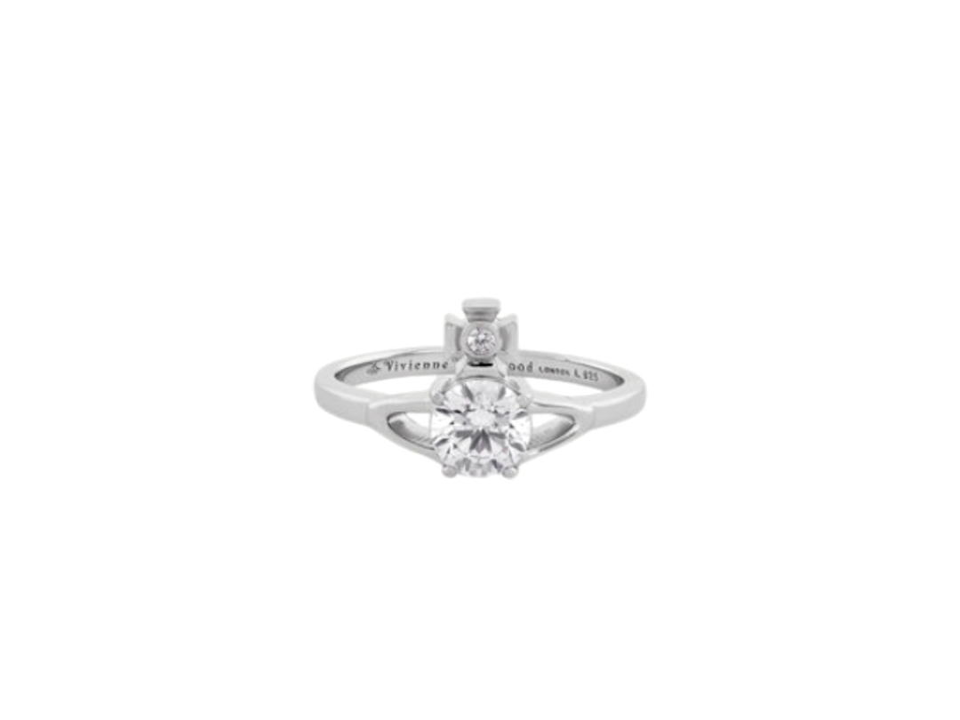 Vivienne Westwood Vivienne Westwood Reina Petite Ring Silver White Cz