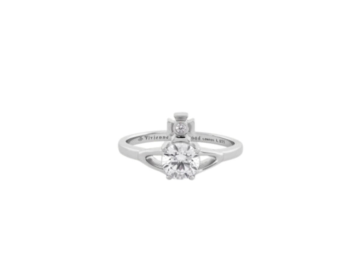 Vivienne Westwood Vivienne Westwood Reina Petite Ring Silver White Cz