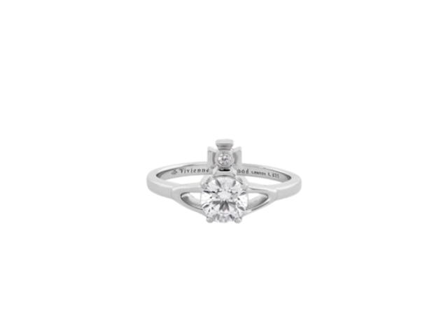 Vivienne Westwood Vivienne Westwood Reina Petite Ring Silver White Cz - view 1