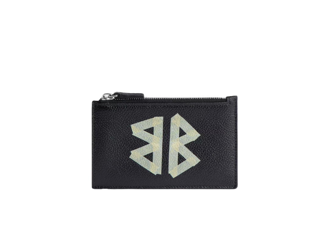 Balenciaga Balenciaga Cash Large Long Coin And Card Holder In Black Grained Calfskin