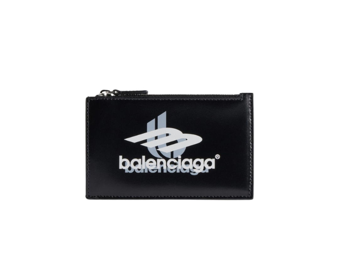 Balenciaga Balenciaga Cash Large Long Coin And Card Holder Box Black White