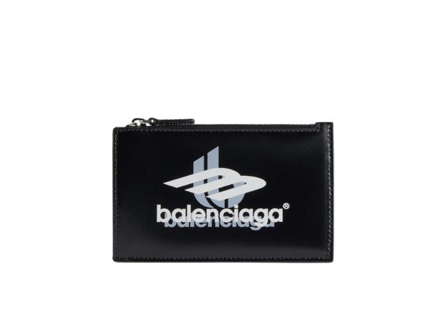 Balenciaga Balenciaga Cash Large Long Coin And Card Holder Box Black White - view 1