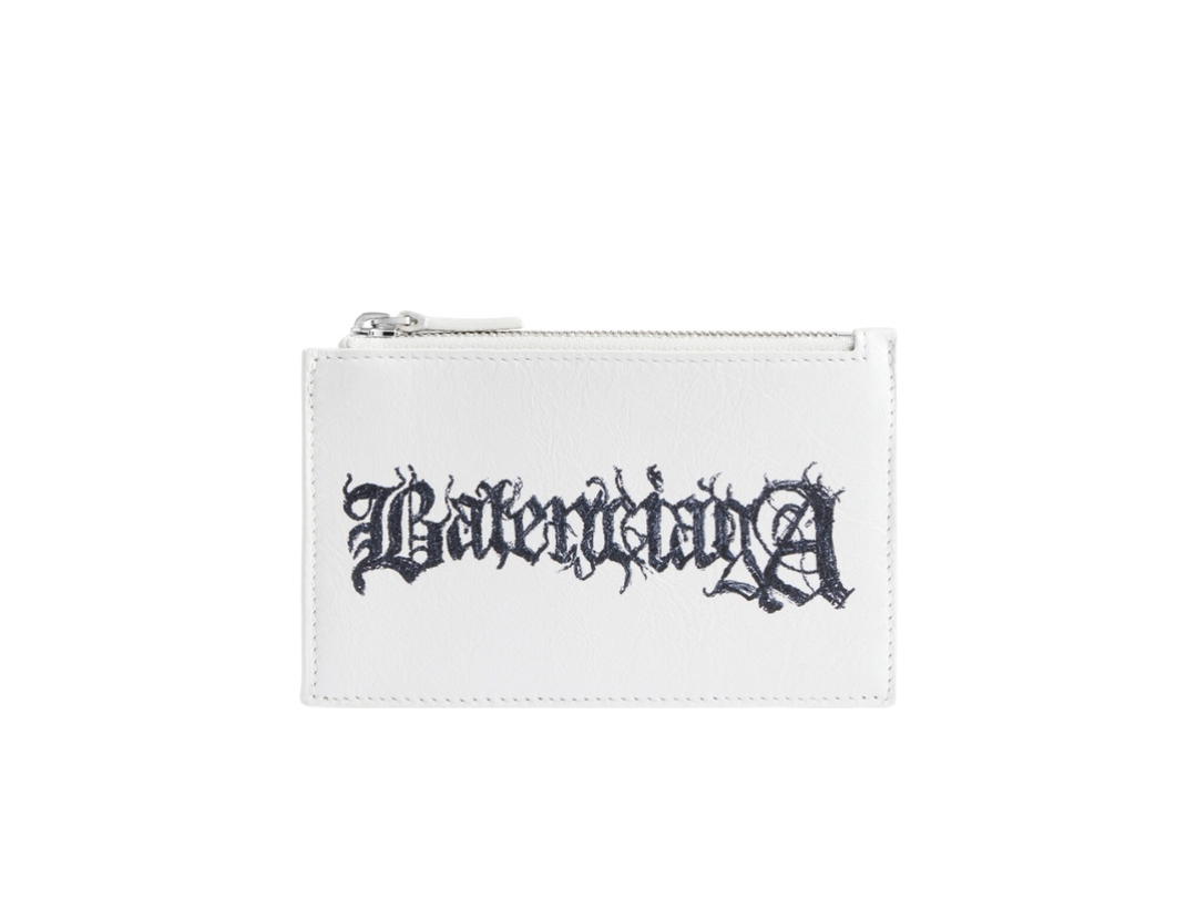 Balenciaga Balenciaga Cash Large Long Coin And Card Holder DIY Metal White
