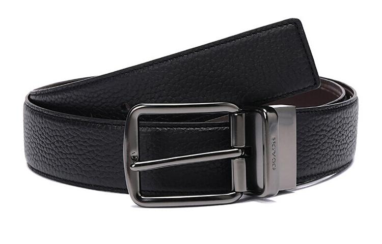 Coach Coach Leather Belts Men's Width 3.7cm
