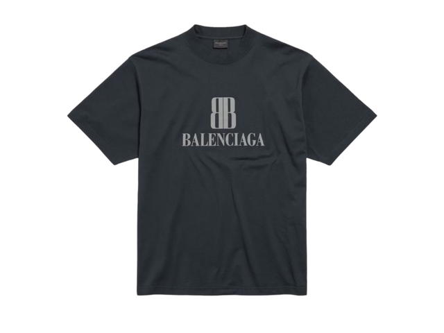 Balenciaga Balenciaga Nano BB T-Shirt Medium Fit Black Faded - view 1