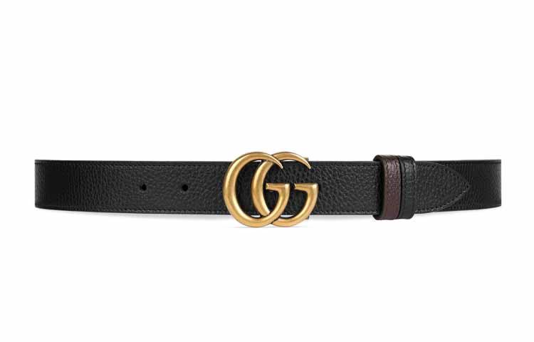 Gucci Gucci Gg Marmont Reversible Belt