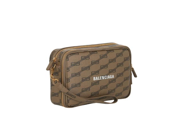 Balenciaga Balenciaga Signature Double Zip Pouch Beige - view 2