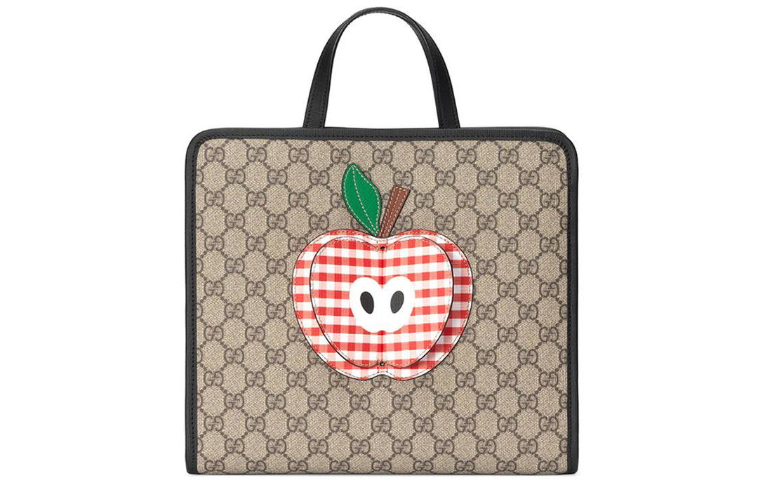 Gucci Gucci Supreme Canvas Tote Bag Shopping Bag Handbag Kids' Bags Kids' Ebony/Red