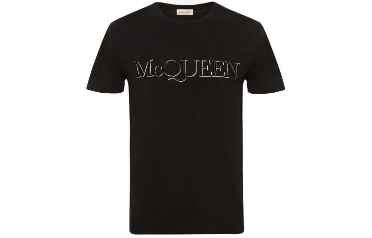 Alexander McQueen Alexander McQueen Logo Embroidered T Shirt