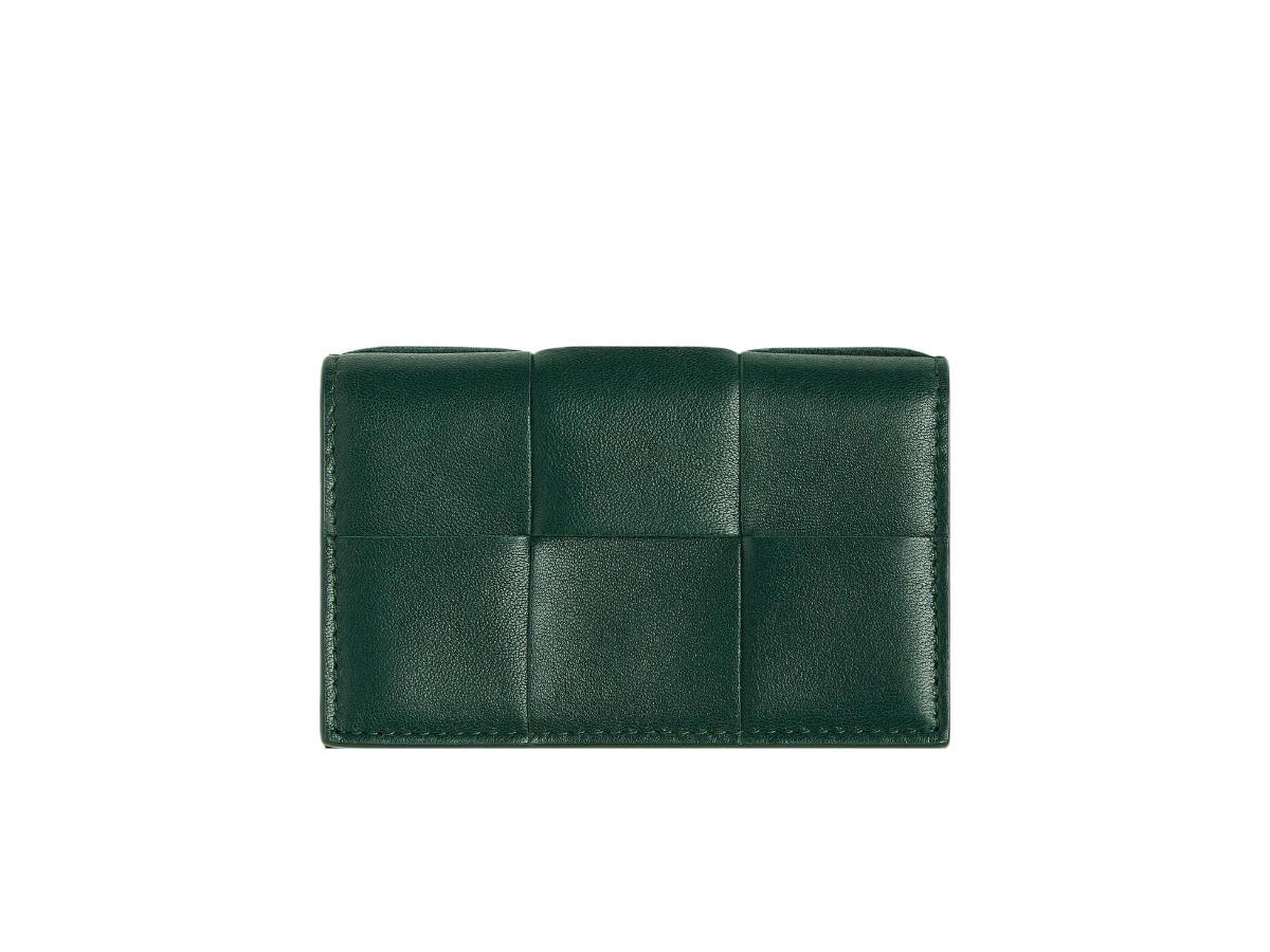 Bottega Veneta Bottega Veneta Cassette Business Card Case Emerald Green