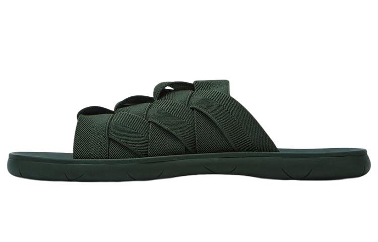 Bottega Veneta Bottega Veneta Plat Odor-Resistant Slide Slippers Men's Dark Green