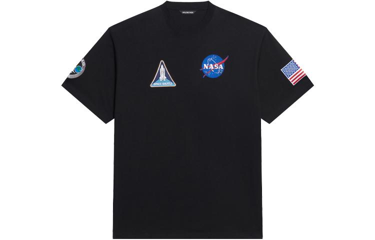 Balenciaga Balenciaga Women'ss Nasa Space Multi Patch T Shirt