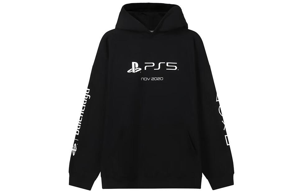 Balenciaga Balenciaga X PlayStation Oversize Cotton Hoodie Black