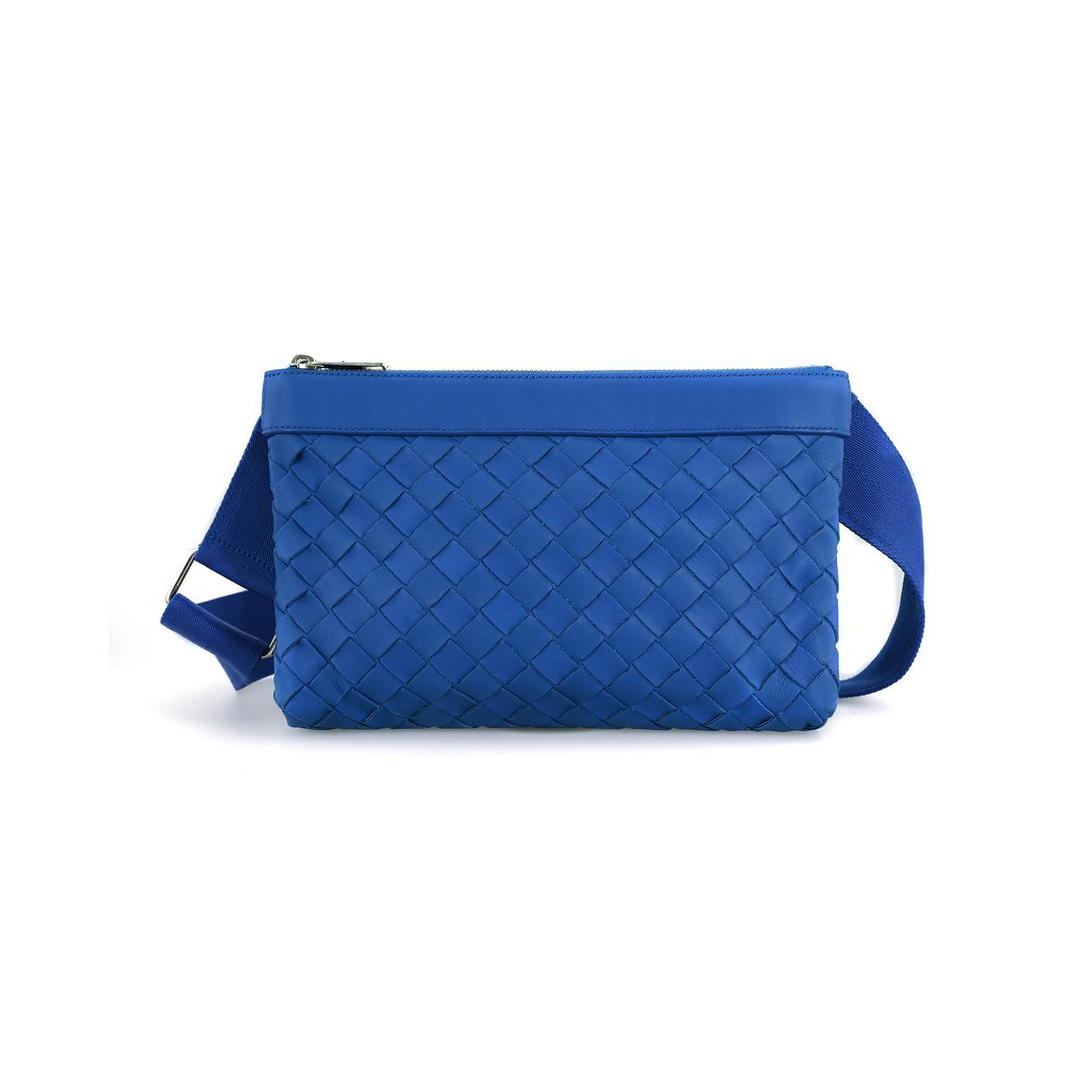 Bottega Veneta Bottega Veneta Calfskin Handbag, Shoulder Bag, Crossbody Bag Men's Cobalt Blue