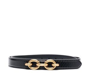 Buy Saint Laurent Crocodile Embossed Leather Belt at Sasom – Authentic and Ready to Ship