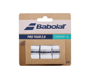 Buy Babolat Pro Tour 2.0 x3 Overgrips Tape Racket Tennis White at Sasom – Authentic and Ready to Ship