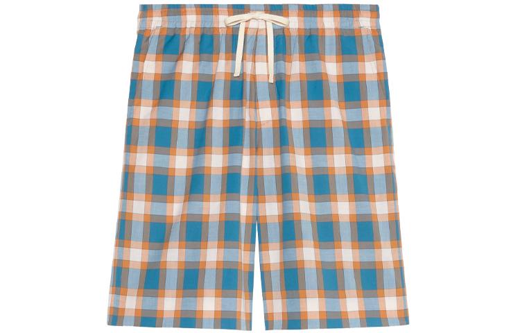 Gucci Gucci Casual Shorts Men Blue Orange