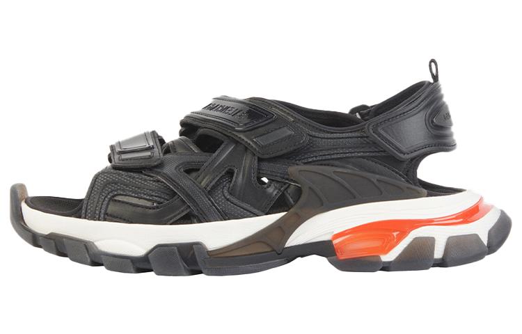 Balenciaga Balenciaga Track Sandals 'Clearsole Black Red'