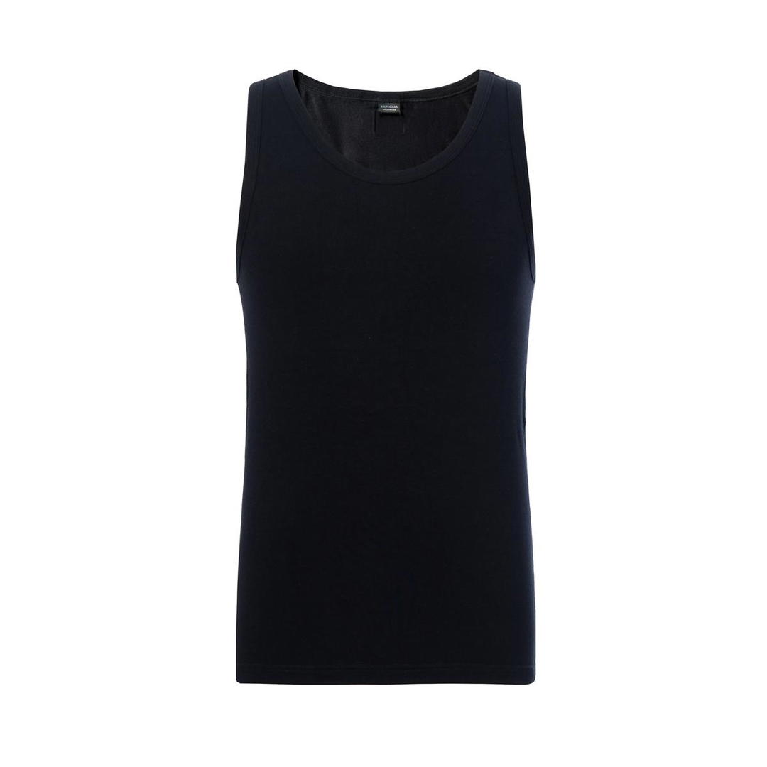 Balenciaga Balenciaga Tank Tops Slim Fit Men's Black