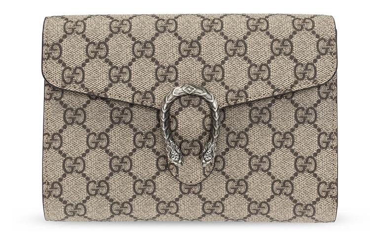Gucci Gucci Dionysus Canvas With Leather Canvas Bag Clutches Regular Women's Ebony