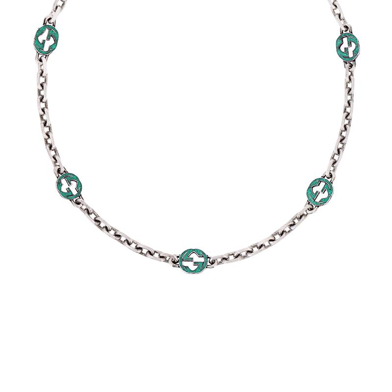 Gucci Gucci Classic Double G Necklace Collection 925 Sterling Silver Necklaces Men's