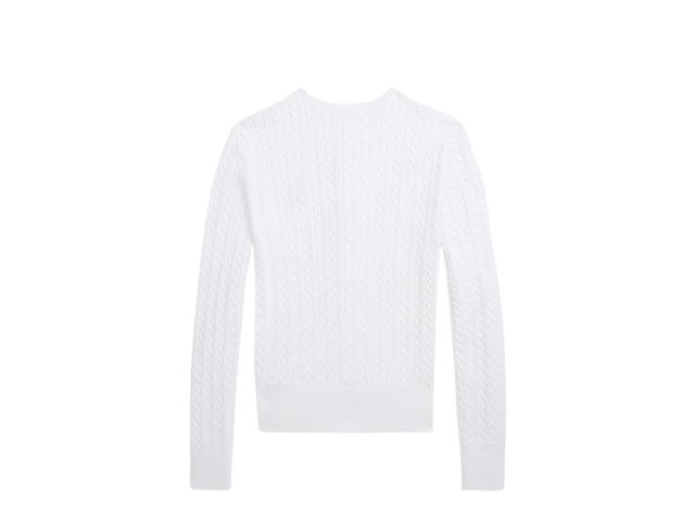 Polo Ralph Lauren Polo Ralph Lauren Mini-Cable Cotton Cardigan Optic White Navy - view 2